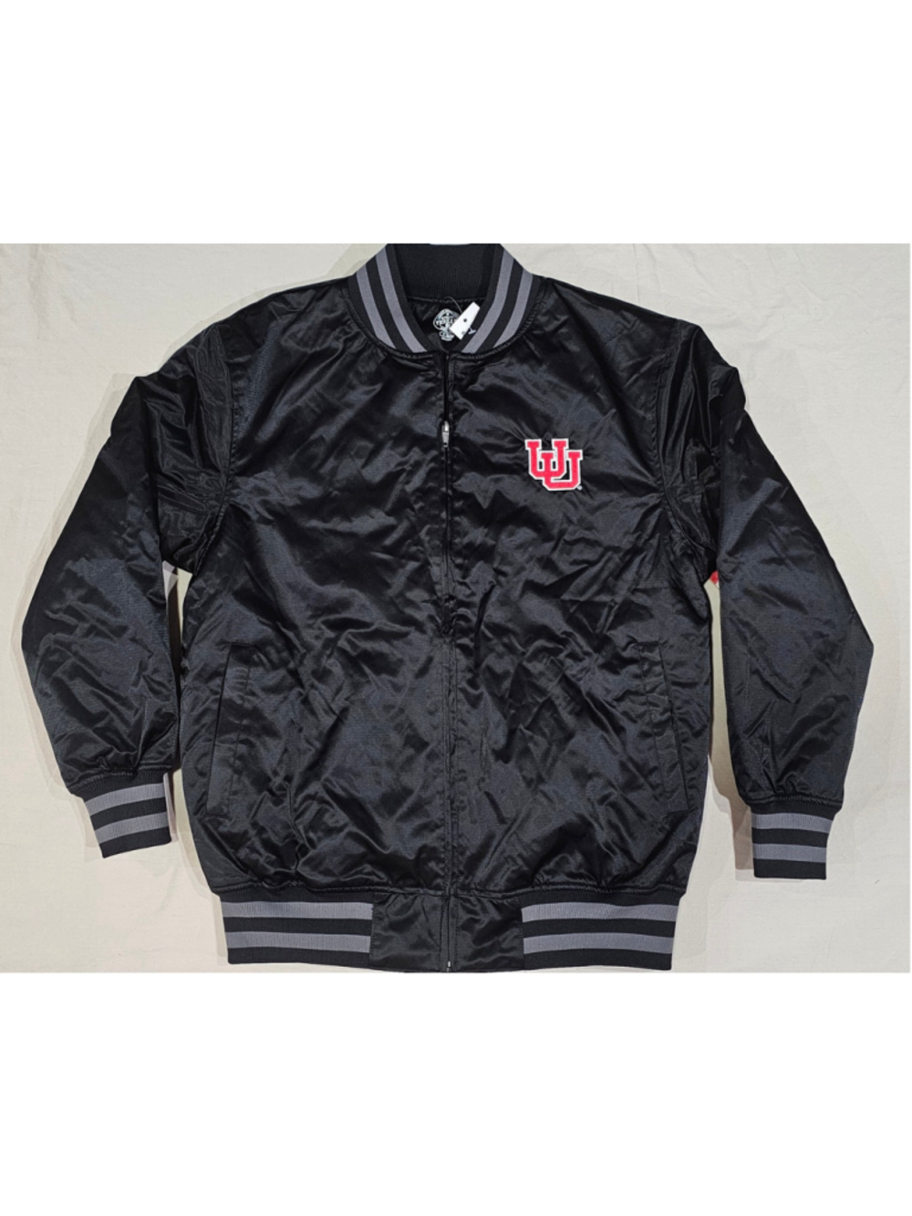 Men's Rivalry Threads Utah Utes Varsity Bomber Jacket Black Red Size S